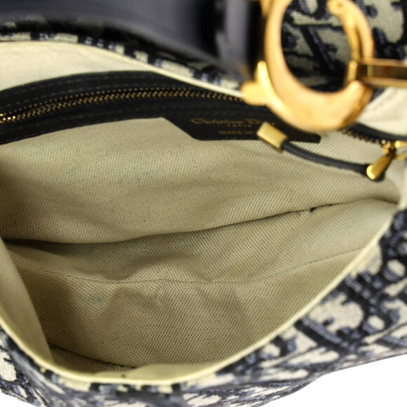 Christian Dior Medium Saddle Handbag Oblique Canvas - Picture 5 of 7